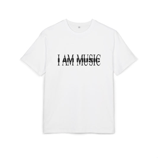 T-Shirt "I AM MUSIC" Unisex Oversize