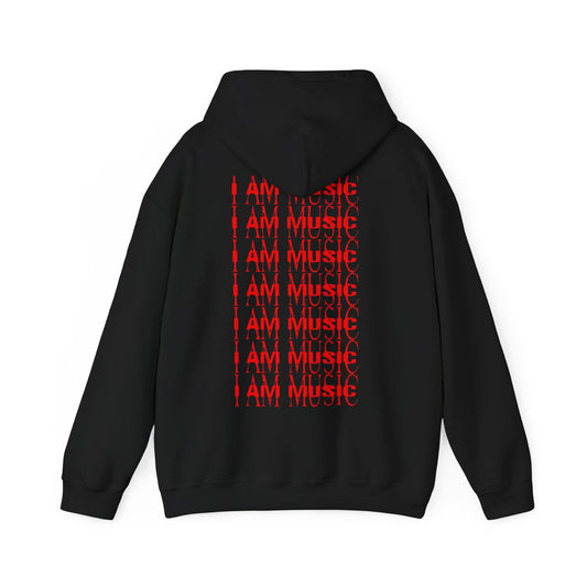 Sweat - Shirt - "I AM MUSIC" & "ALL RED" Unisex Heavy Blend™ Hooded