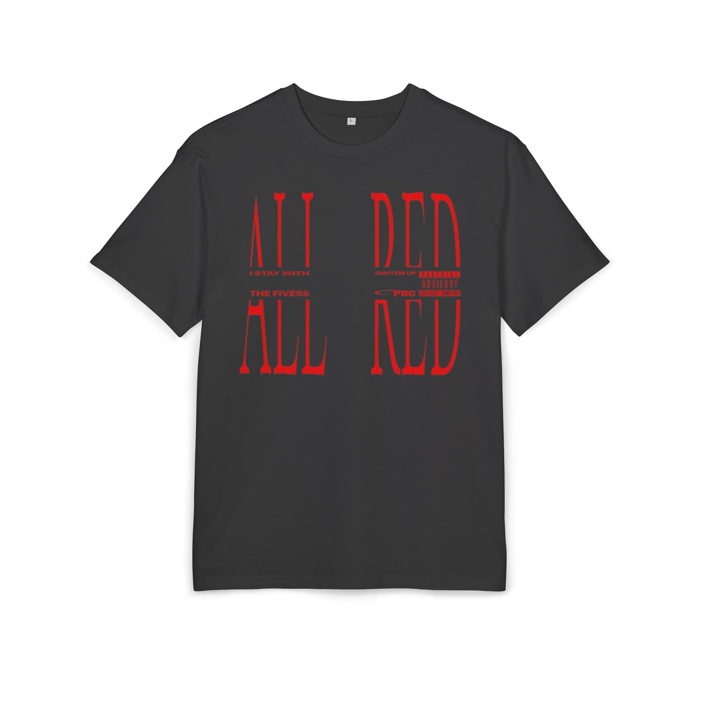 T-Shirt "All Red" Unisex Heavy Oversize